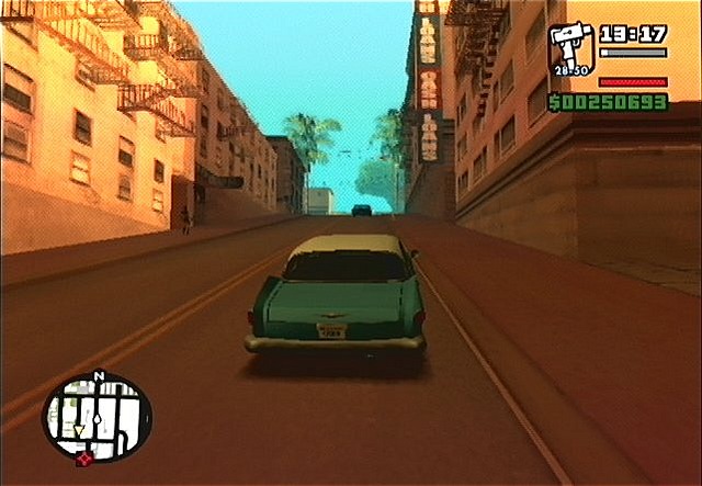 C.J en voiture - Jeux vid�o - Gta san andreas - la gal...